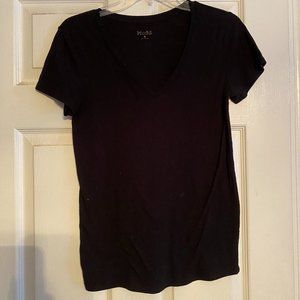 Black v-neck t-shirt